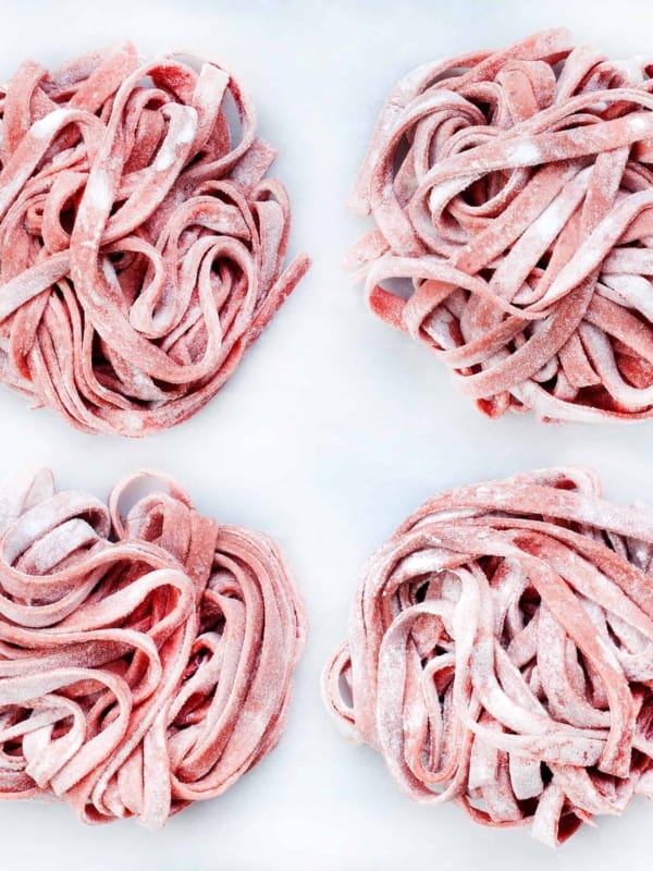 Fresh Roasted Beet Pasta