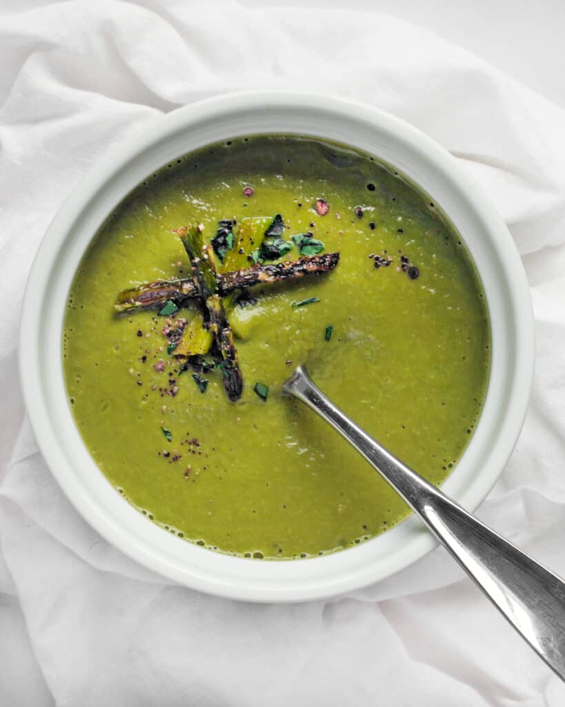 Asparagus Pea Soup with Spinach | Last Ingredient