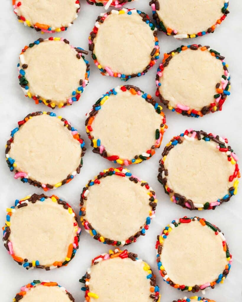 Rainbow Sprinkle Shortbreads