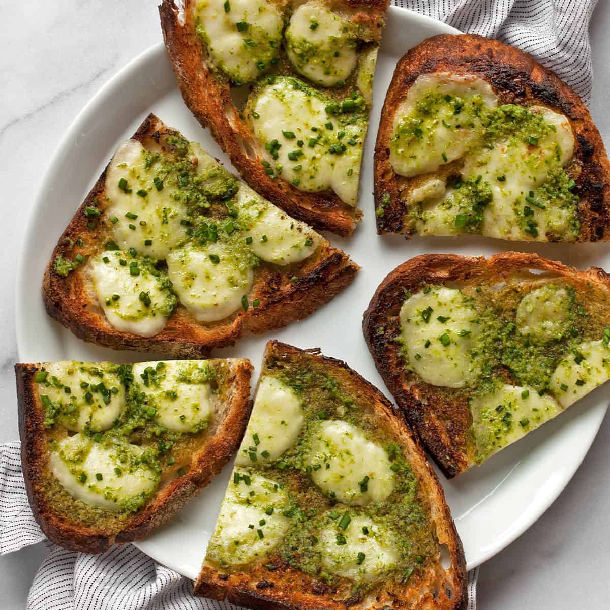 Ramp Garlic Bread with Ramp Pesto Last Ingredient