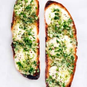 Ramp Garlic Bread