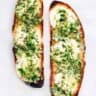 Ramp Garlic Bread with Mozzarella | Last Ingredient