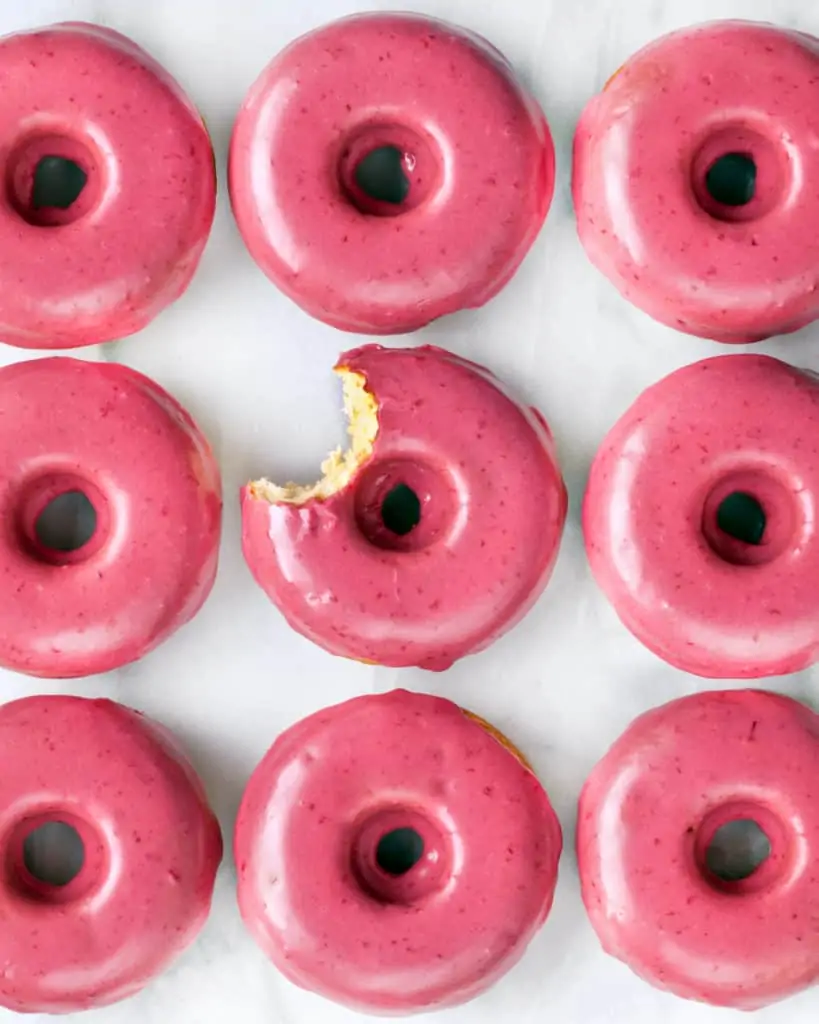 Blackberry Lime Donuts