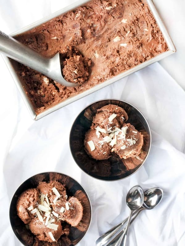 No-Churn Triple Chocolate Ice Cream