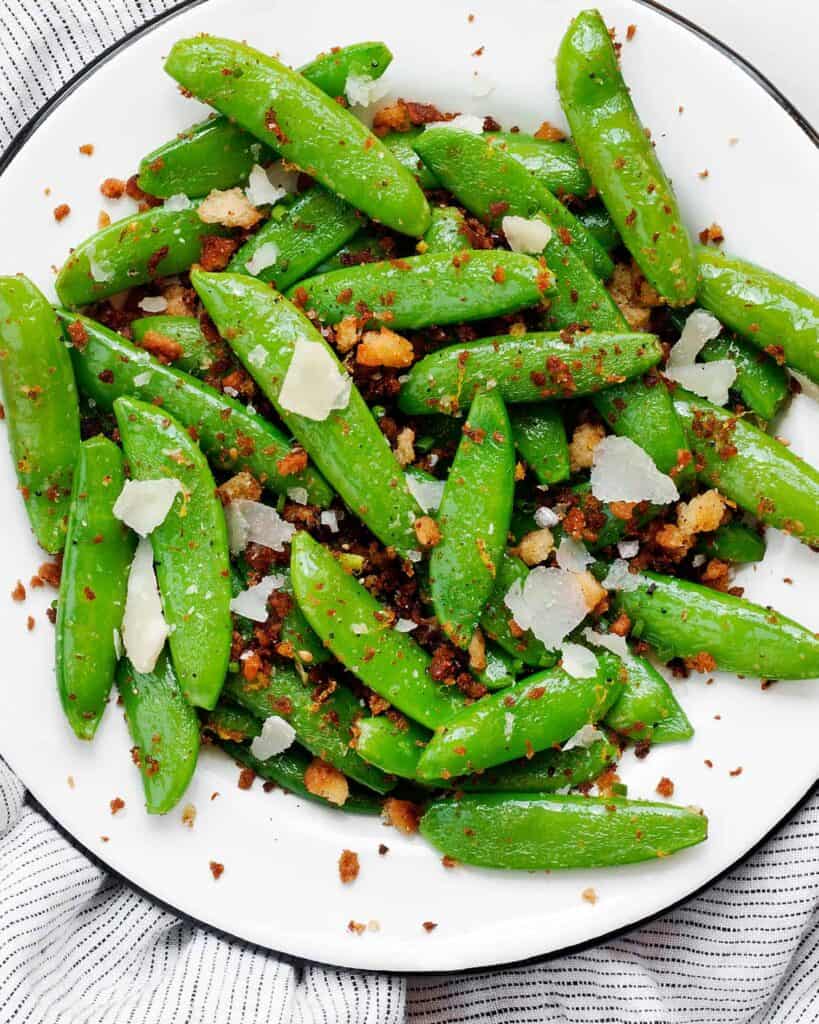 Everything Snap Peas with Bagel Crumbs | Last Ingredient