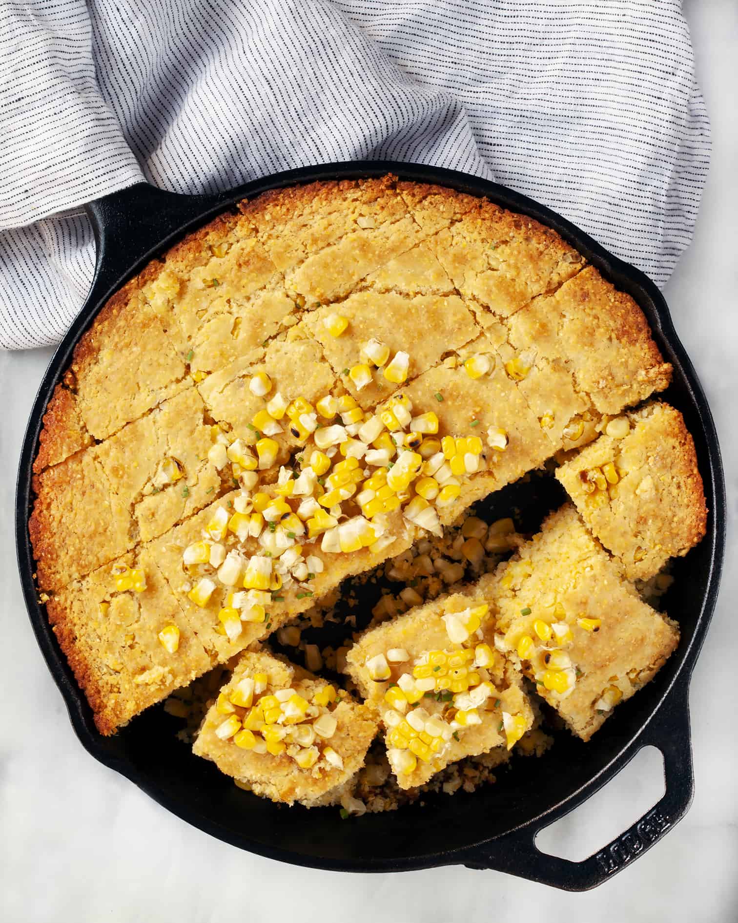 Simple Skillet Grilled Corn Cornbread Last Ingredient