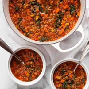 Tomato Carrot Lentil Soup