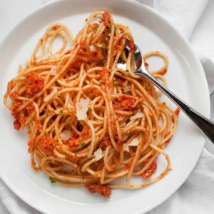 Roasted Tomato Pesto Pasta