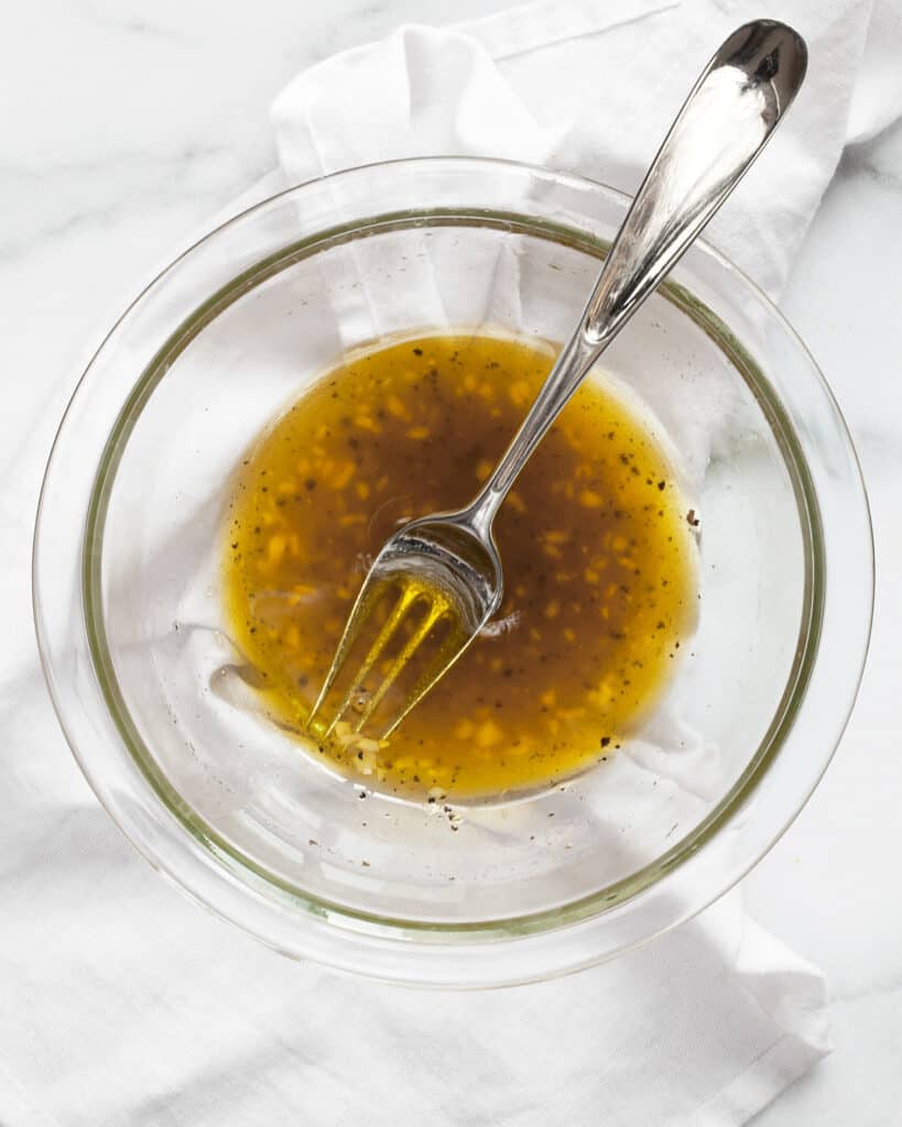 Whisk together the sherry vinaigrette
