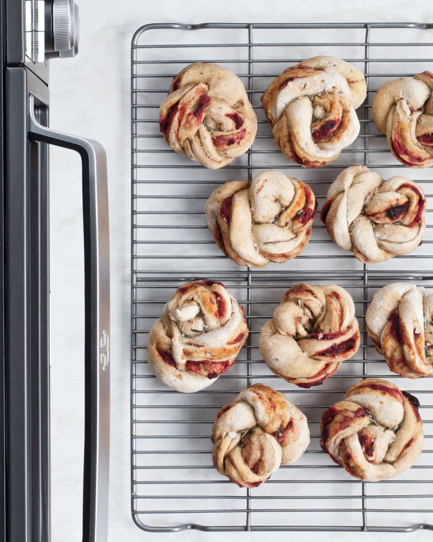 Braided Cranberry Fig Rolls