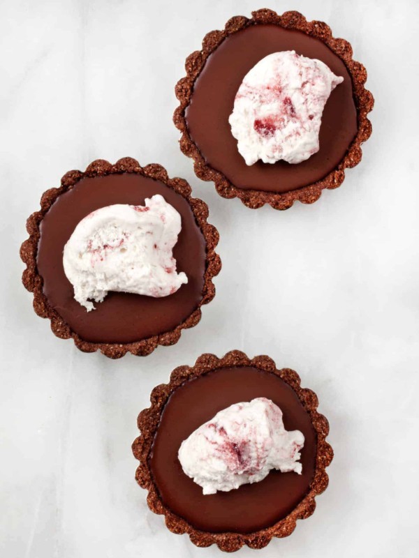 Vegan and Gluten Free Chocolate Cherry Tartlets