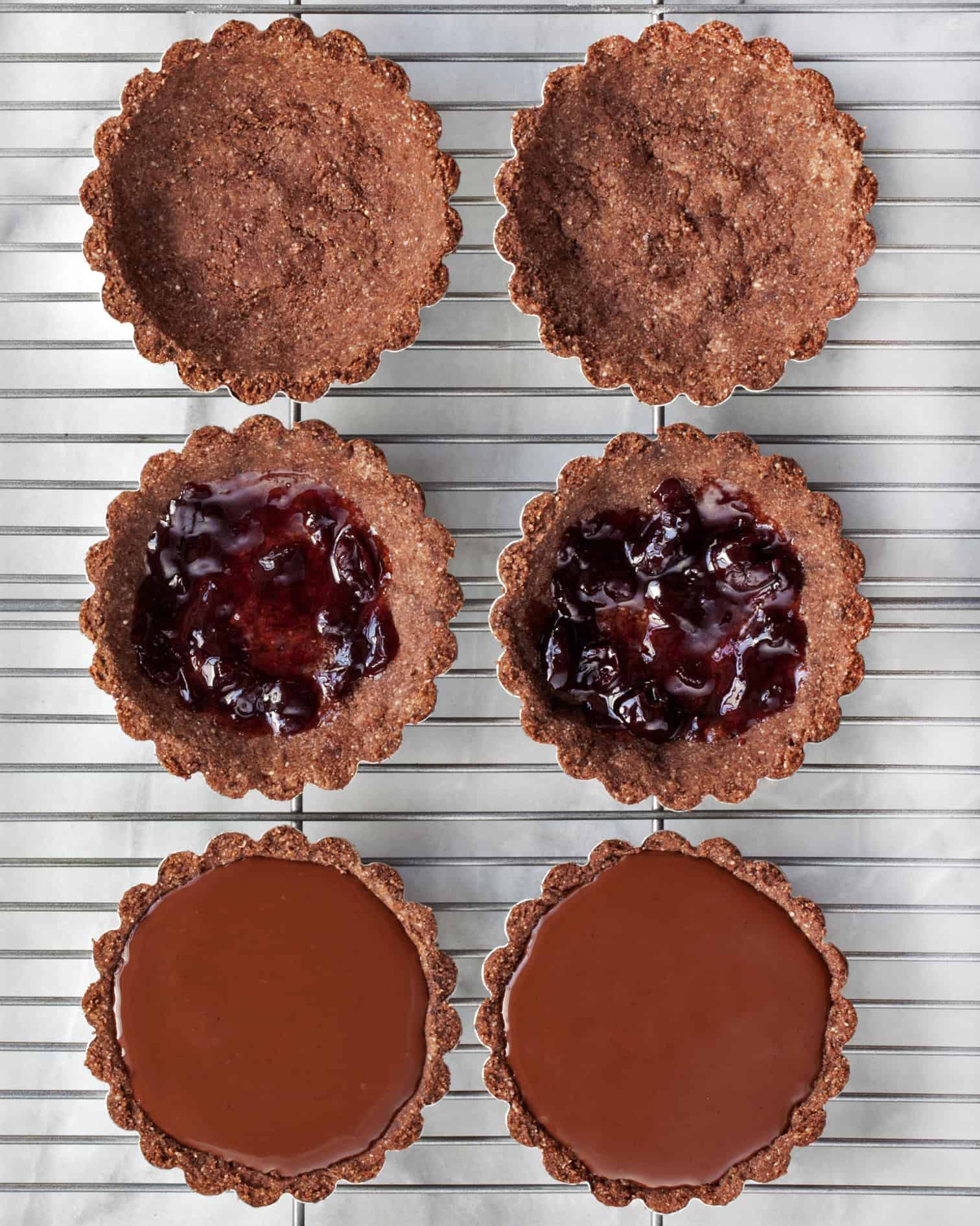 Vegan Chocolate Cherry Tartlets