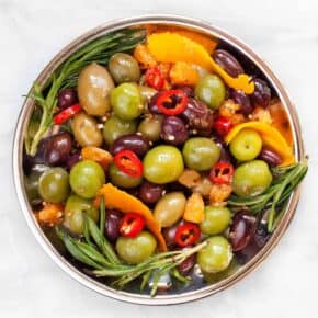 Citrus-Marinated Olives