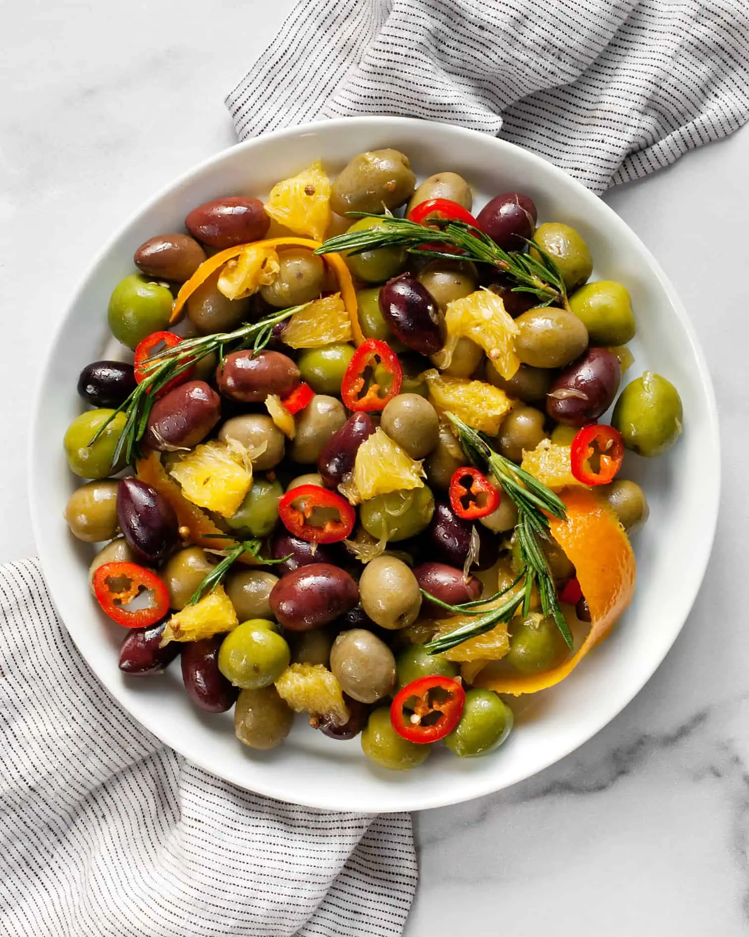 Citrus-Marinated Olives