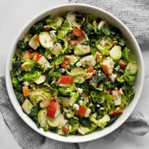Kale Brussels Sprout Pear Salad