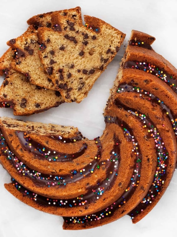 Sour Cream Chocolate Chip Bundt Cake