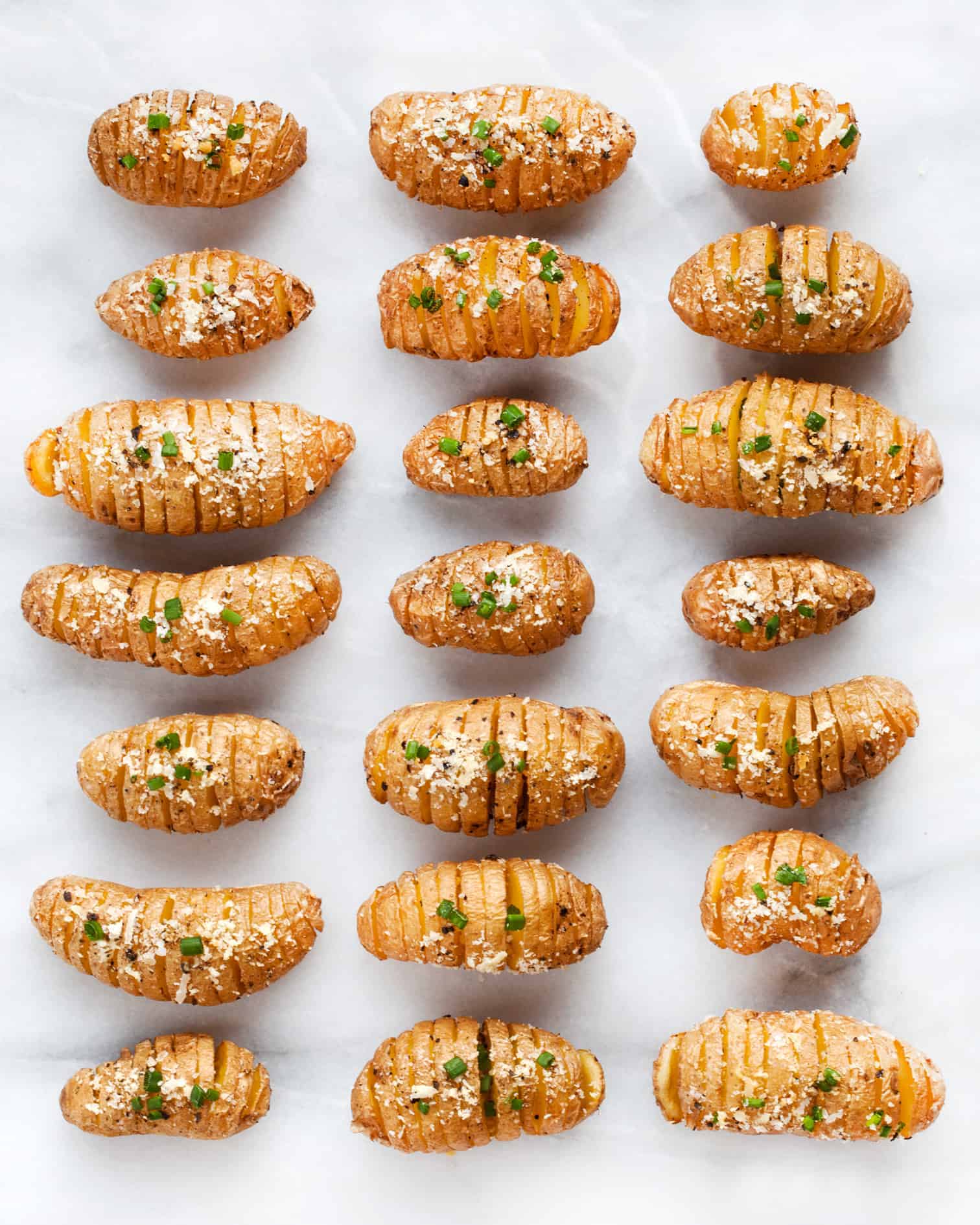 Parmesan Hasselback Potato Bites