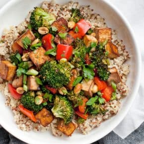 Sheet Pan Kung Pao Tofu