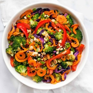 Rainbow Vegetable Peanut Stir-Fry