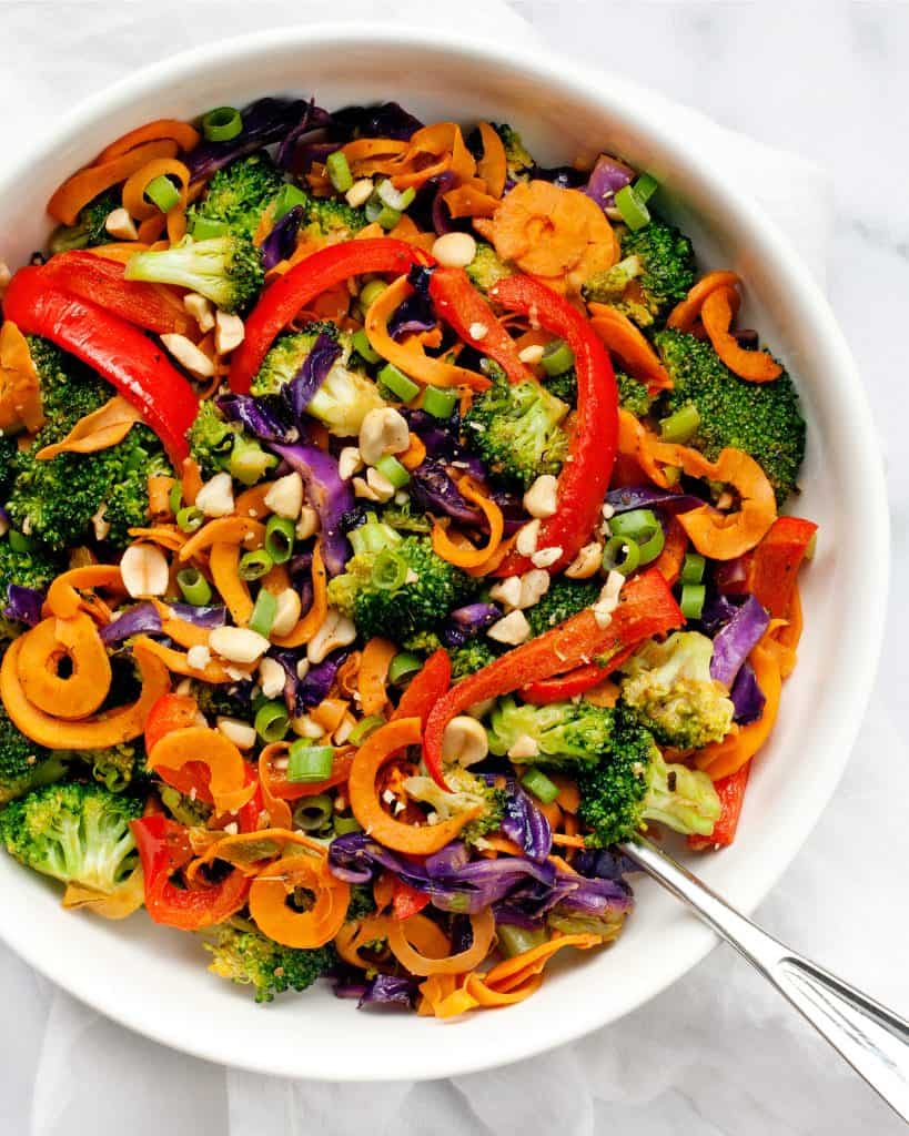 Rainbow Vegetable Peanut Stir-Fry