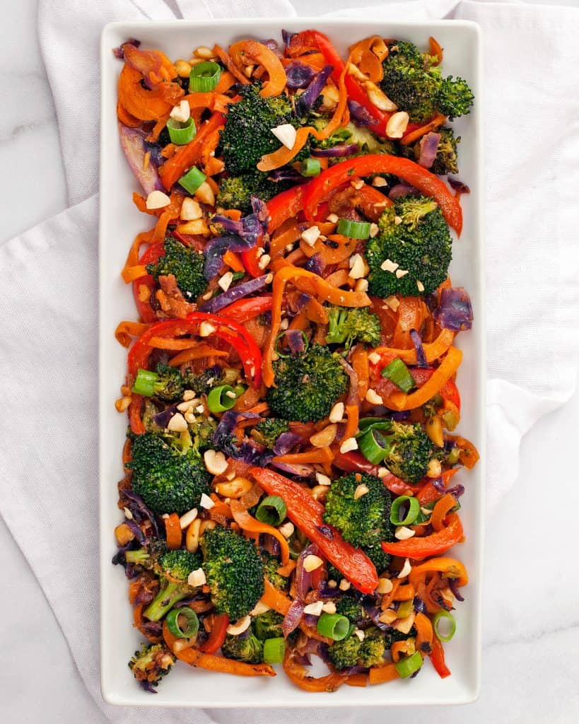 Rainbow Vegetable Peanut Stir-Fry