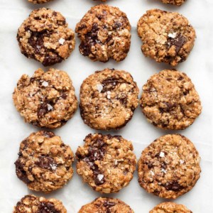 Salted Oatmeal Chocolate Chip Cookies