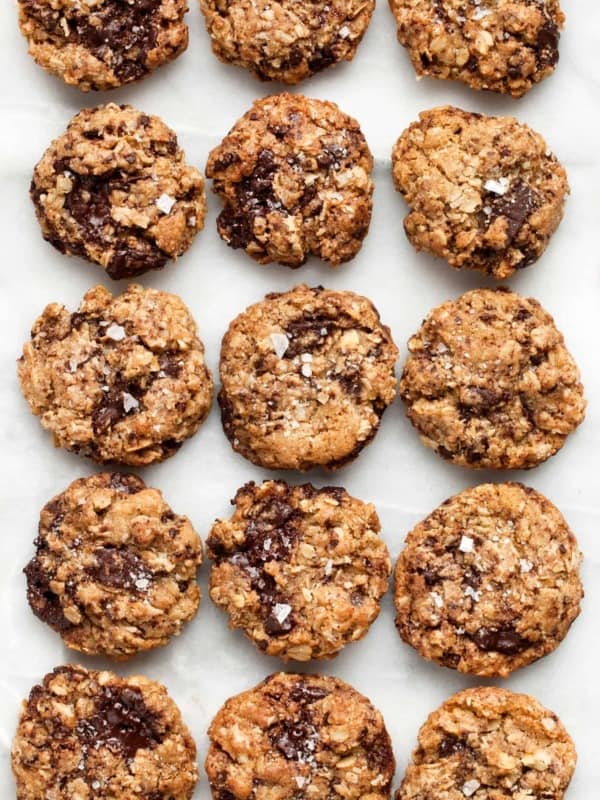 Salted Oatmeal Chocolate Chip Cookies