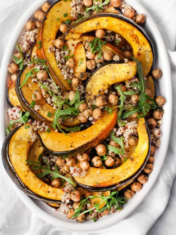 Acorn Squash Chickpea Quinoa