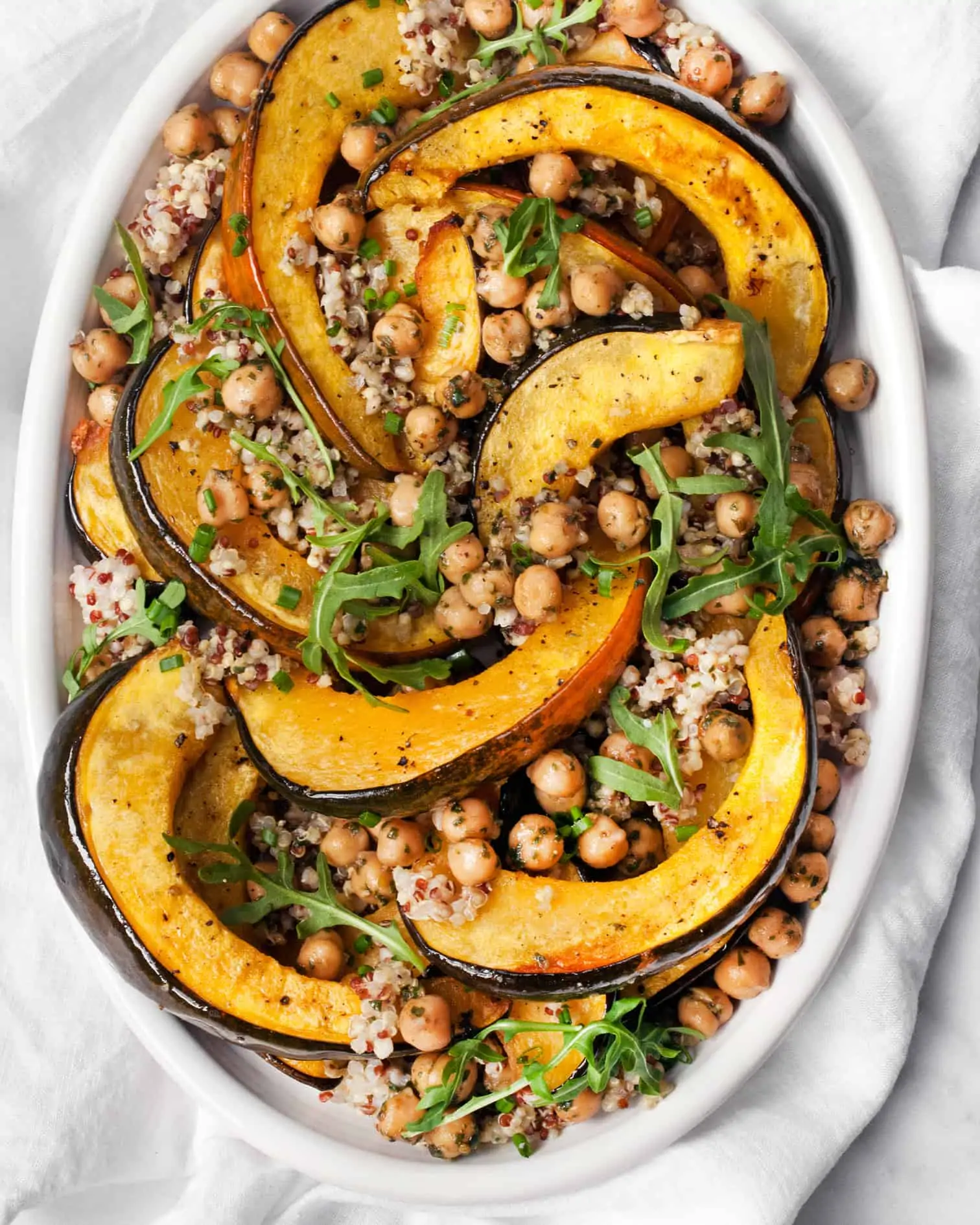 Acorn Squash Chickpea Quinoa