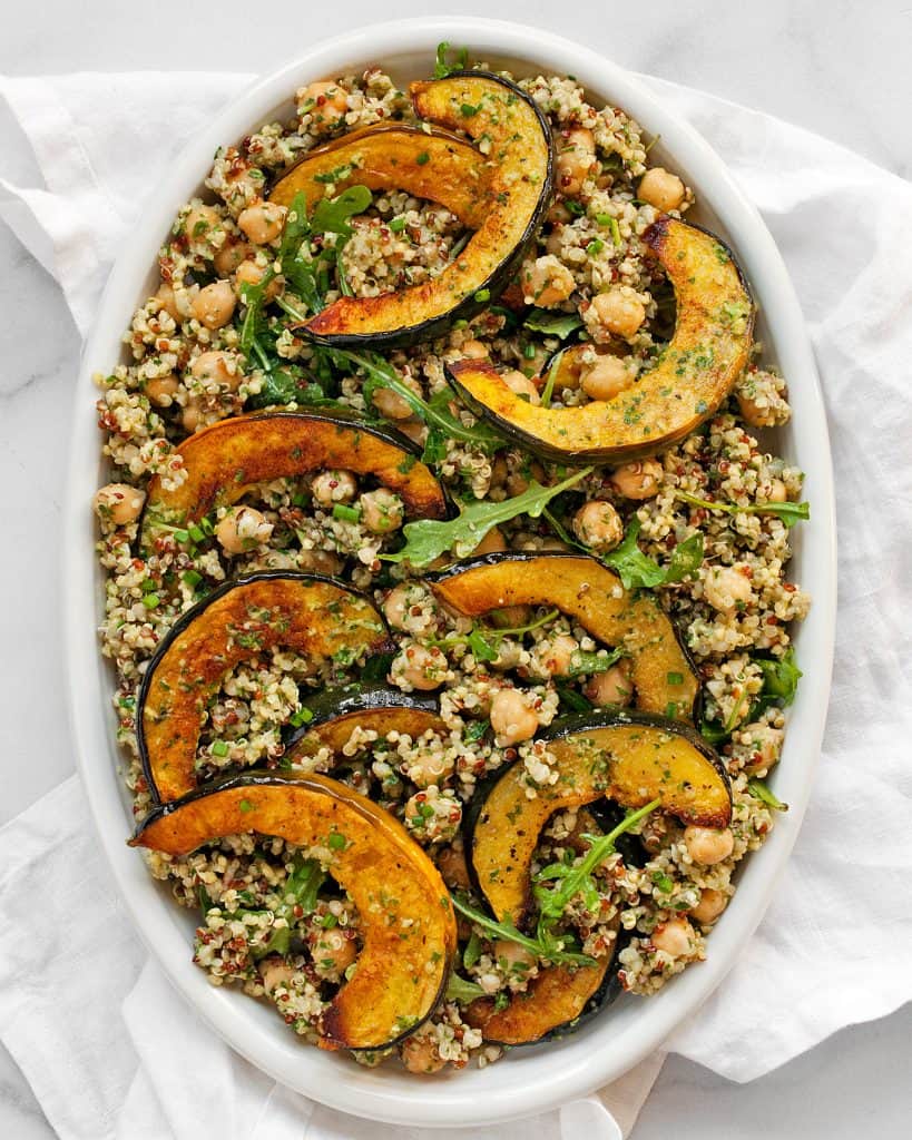 Acorn Squash Chickpea Quinoa