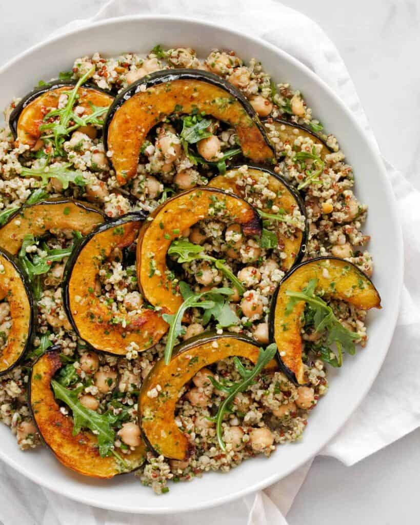 Acorn Squash Chickpea Quinoa