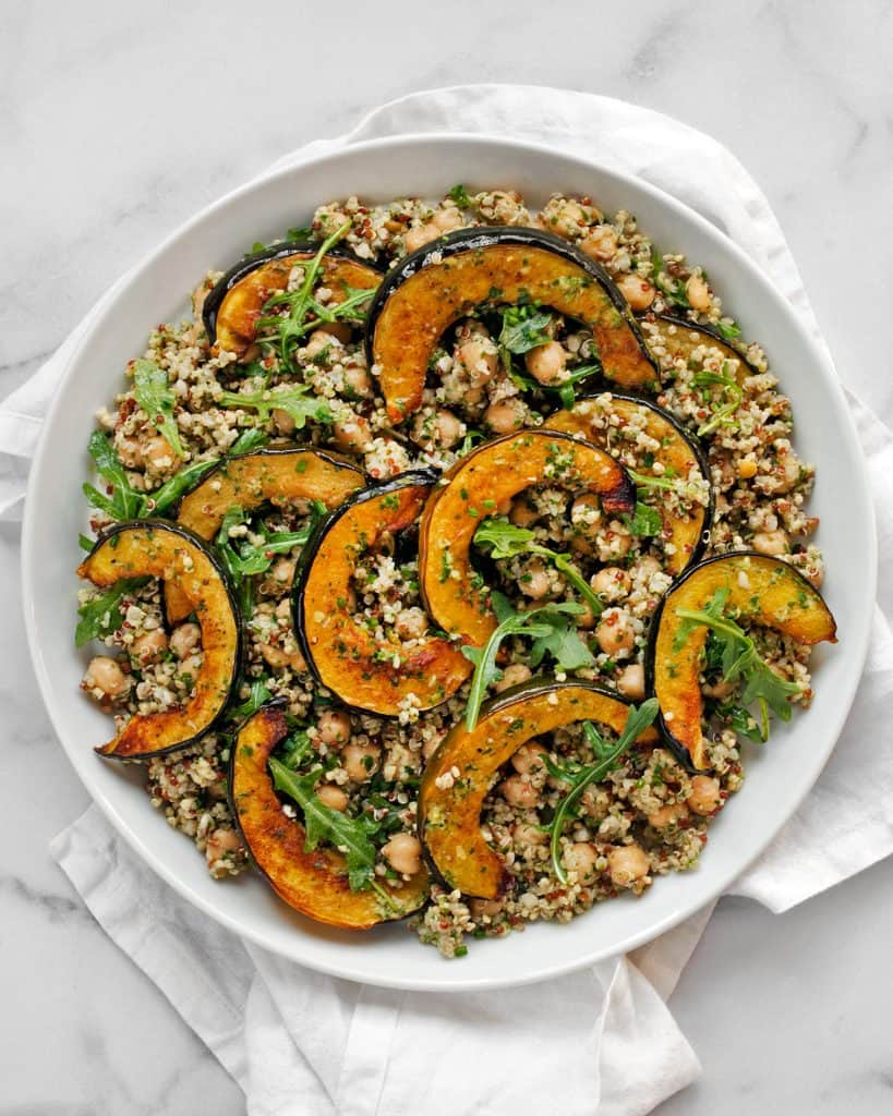 Acorn Squash Chickpea Quinoa