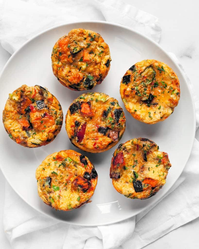 Spicy Roasted Vegetable Egg Cups