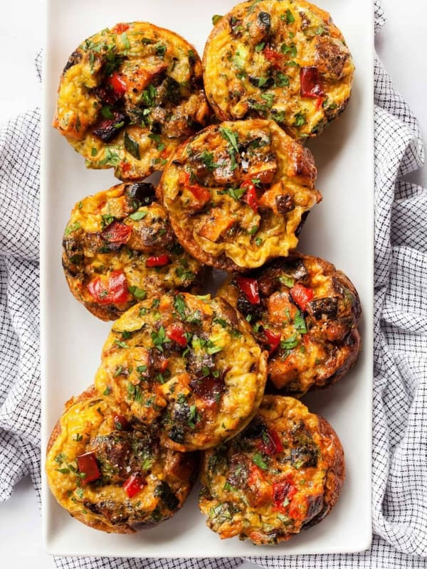 Spicy Roasted Vegetable Egg Cups