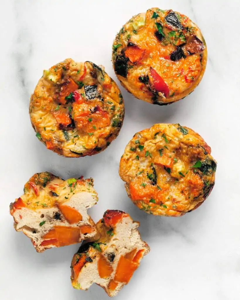 Spicy Roasted Vegetable Egg Cups