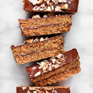 Chocolate Coconut Almond Bars sliced