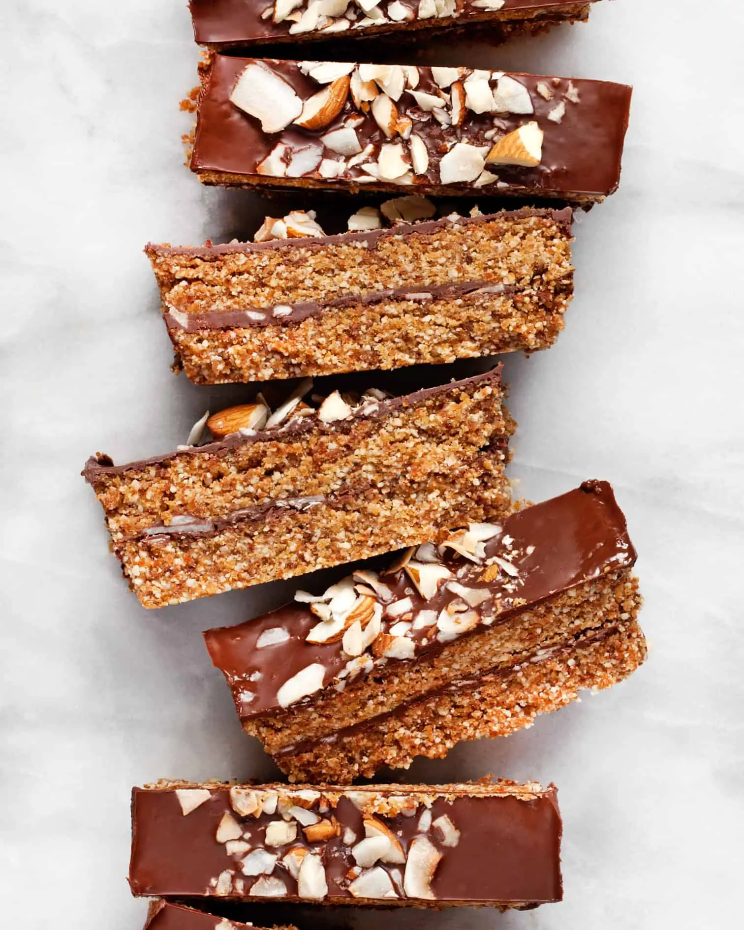 Chocolate Coconut Almond Bars sliced