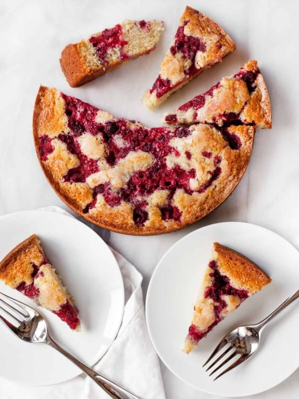 Raspberry Buttermilk Cake