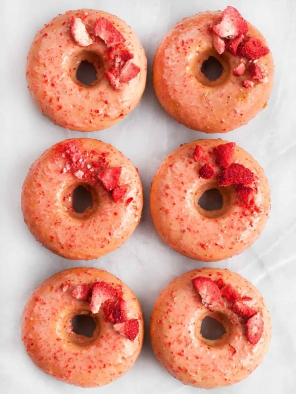 Strawberry Lemon Donuts