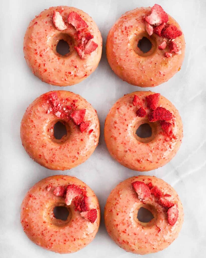 Strawberry Lemon Donuts