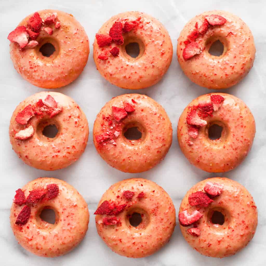 Strawberry Lemon Donuts