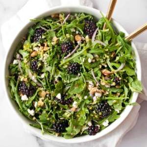 Blackberry Salad with Basil Pesto Vinaigrette