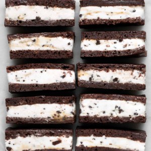 Brownie Ice Cream Sandwiches