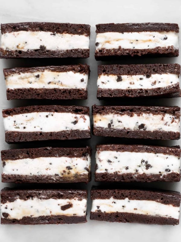 Brownie Ice Cream Sandwiches