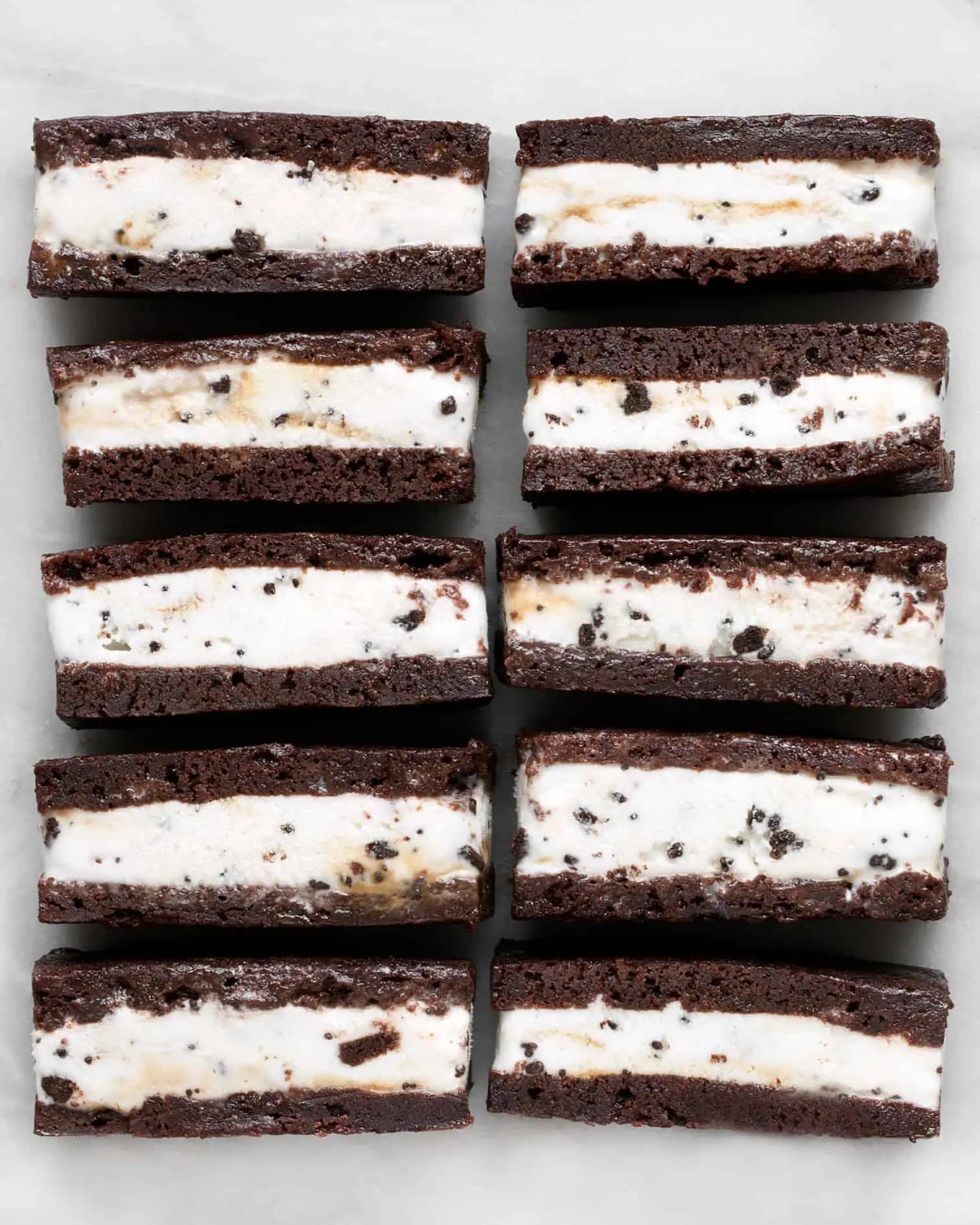 Brownie Ice Cream Sandwiches