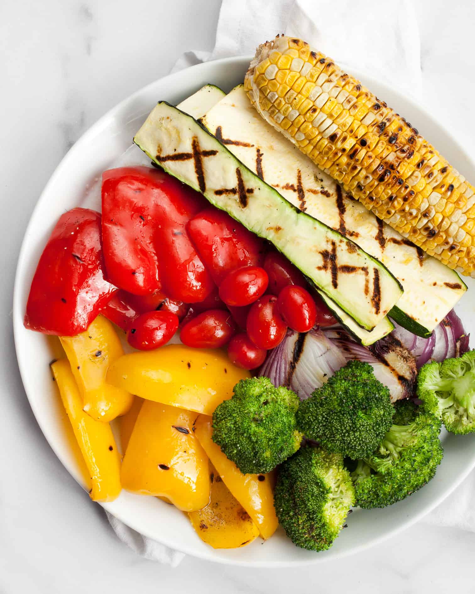 Grilled Rainbow Veggie Pizza