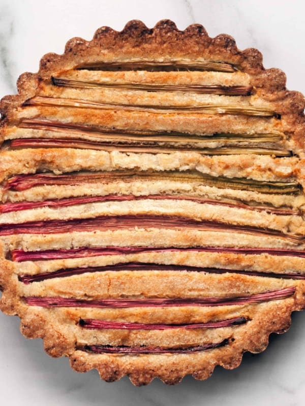 Rhubarb Almond Cake