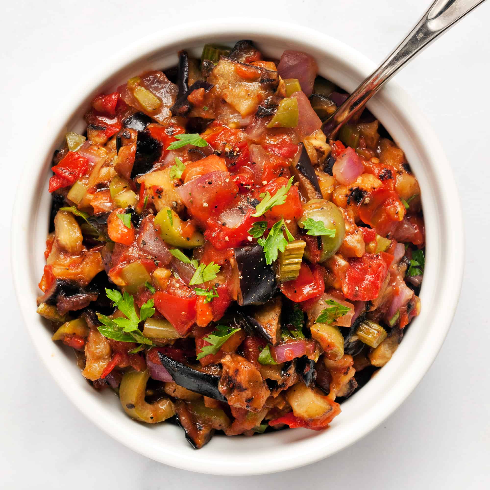 Grilled Caponata with Eggplant, Tomatoes &amp; Onions | Last Ingredient
