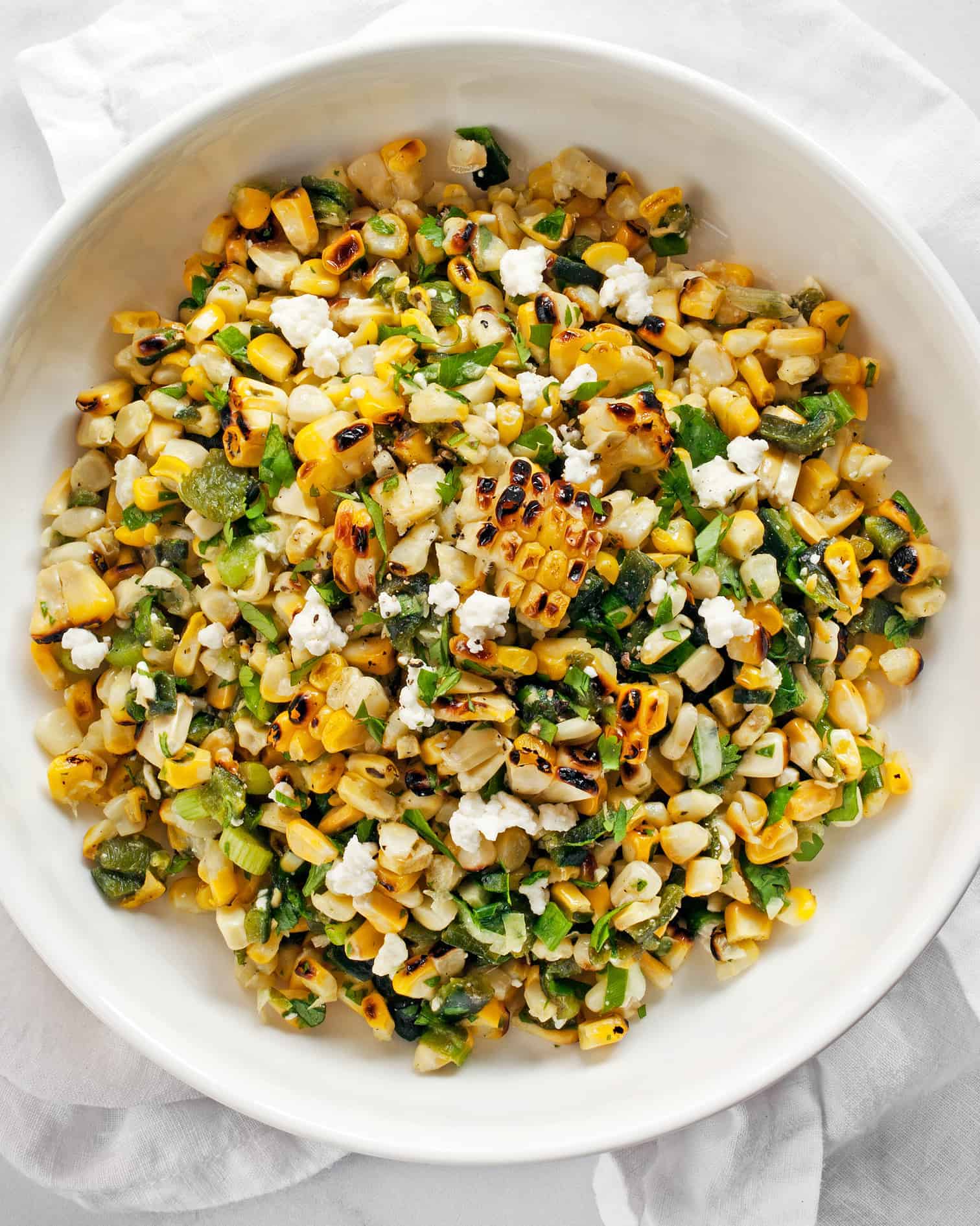 Grilled Corn Poblano Salad Last Ingredient