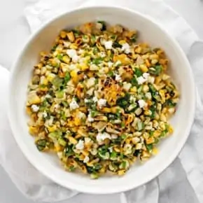 Grilled Corn Poblano Salad